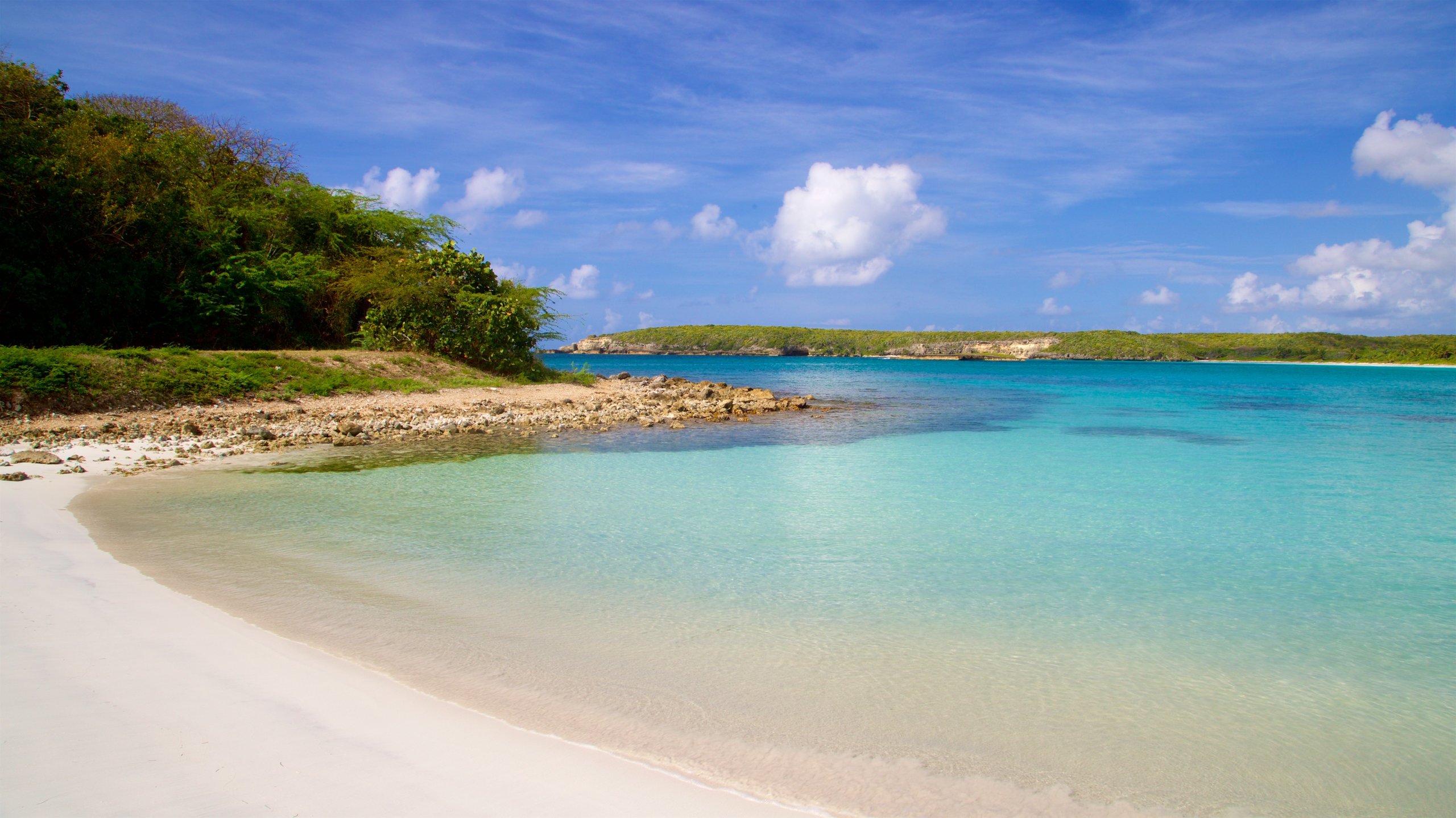 Caracas Beach, a local beach, enchanted with its white sands and turquoise waters