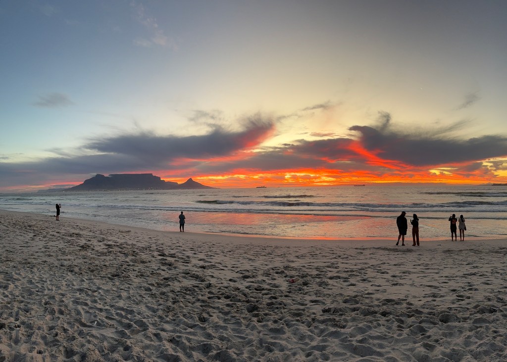 Bloubergstrand, a tranquil coastal suburb known for its stunning beach views and breathtaking sunsets