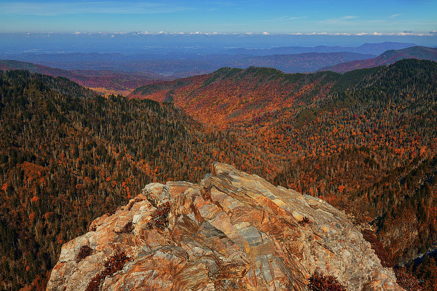 View after a hike in the fall
