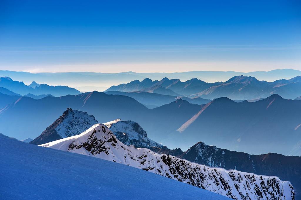 landscape photo of snow covered mountains